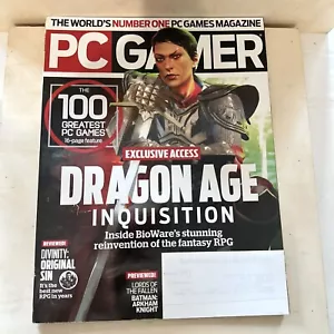 Pc Gamer Magazine October 2014 Dragon Age 100 Greatest Pc Games - Picture 1 of 11