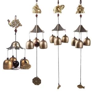 Big Bells Lucky Feng Shui Hanging Wind Chime Chapel Bell Home Garden - Picture 1 of 15