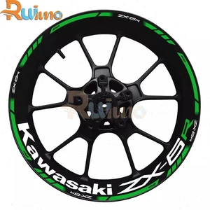 High Quality Motorcycle Wheel Hub Reflective Decal For Kawasaki ZX-6R ZX6R ZX 6R - Picture 1 of 14