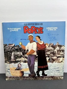 Robin Williams Signed Vinyl LP Record Album POPEYE 1980 Soundtrack - Picture 1 of 21