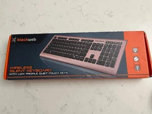 Blackweb Wireless Silent Keyboard, Low Profile. BEC17H0006. Rose - Picture 1 of 9