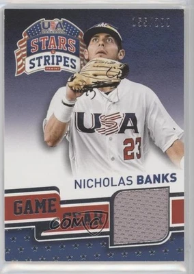 2015 Panini Stars and Stripes Game Gear /299 Nick Banks Nicholas Banks #77 - Image 1 of 2