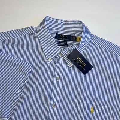 NOVA Camisa Polo Ralph Lauren Masculina Extra Grande RL Ajuste Desdobrado Garantido para Rugas - Imagem 1 de 4