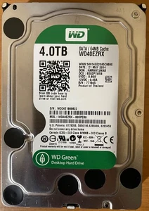 Western Digital WD Green 4TB , SATA III, 3,5" interno, 64MB, 5400 RPM, WD40EZRX - Imagen 1 de 7