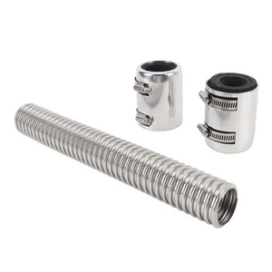 ‘12in Coolant Radiator Hose Kit With Cap Stainless Steel Flexible Efficient - Picture 1 of 23