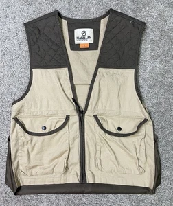 Magellan Outdoors Hunting Vest Mens Small Sleeveless Brown Beige Pockets - Picture 1 of 10