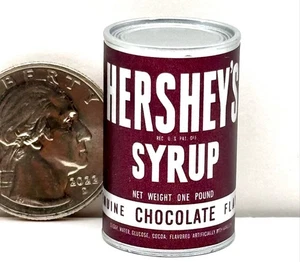 Miniature Toy Food Can Of Hersheys ChocolateSyrup From Zuru Retro Mini Brands - Picture 1 of 2