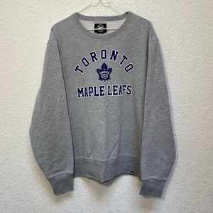 ‘47 Brand Toronto Maple Leafs Crew Neck Men’s XL Grey Hockey Pullover Sweatshirt - Picture 1 of 9