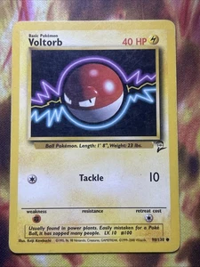 Voltorb (98/130) ~ Base Set 2 Vintage 2000 -WotC- Pokémon TCG Karte - Bild 1 von 2