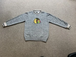 Bruzer Gray Blackhawks Sweater w/Iconic Logo (Adult XXL) -- New Condition! - Picture 1 of 4