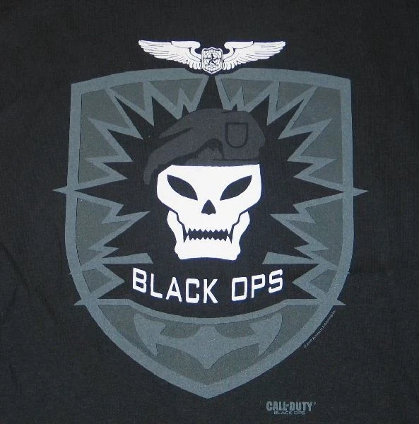 Camiseta Call of Duty Game Black Ops Logo Imagen Artística NUEVA SIN USAR Foto 1 de 1