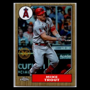 2022 Topps Chrome - #87BC-1 Mike Trout 1987 Anniversary - Los Angeles Angels - Picture 1 of 2