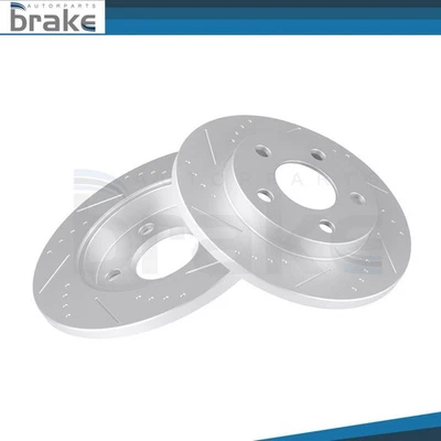 Discos de freno traseros V6 ranurados fundición G3000 para Buick Allure 2008-2009 Foto 1 de 2