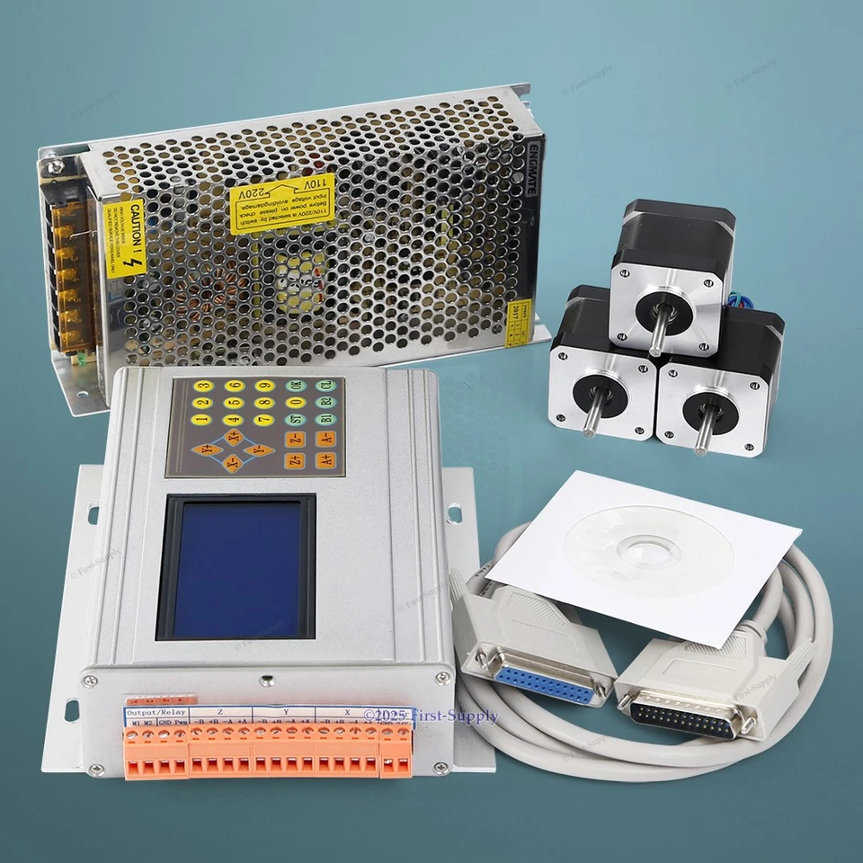 3 Axis CNC Kit TB6600 HB Nema17 97oz-in Motor 12V PSU For DIY Router/Plasma - Image 1 of 4