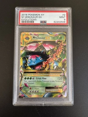2016 Pokemon XY Evolutions M Venusaur EX #2/108 PSA 9 Mint - Image 1 of 2