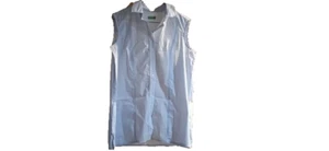 CAMICETTA DONNA A RIGHE B/AZZURRA BENETTON- tg M-senza maniche - Foto 1 di 1