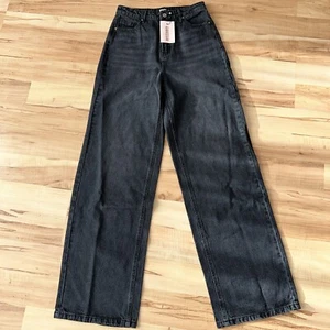 MISSGUIDED Italy Tall Gr 34 Damen Jeanshose Schwarz Neu Mit Etikett - Bild 1 von 8