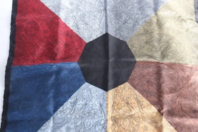 Ashear BOLSILLO CUADRADO SEDA CUELLO BUFANDA PELO 16" hombres mujeres enrollado a mano italiano Foto 1 de 4