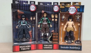 3 X MacFarlane Toys Demon Slayer Bundle Inosuke, Muichiro, Tanjiro Action Figure - Picture 1 of 15
