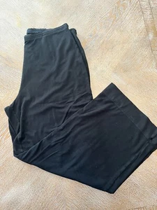J Jill schwarze Stretchhose weites Bein mittlere Taille 30” Schrittlänge 25” 95 % Viskose 5 % Sp - Bild 1 von 6