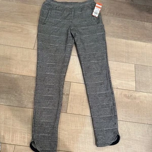 CAT & JACK GIRLS PONTE LEGGINGS NEW SIZE XL 14/16 HOUNDSTOOTH BLACK WHITE - Picture 1 of 9