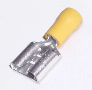 Terminales de crimpado AMARILLO 9,5 mm (3/8") receptáculo x cable de 6,0 mm2 CCY113 - Imagen 1 de 1