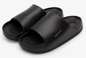 Nike Herren Calm Slide Slipper Schuhe Schwarz Strand Fitnessstudio Stiefel Freizeit Sandalen FD4116-001 - Bild 1 von 9