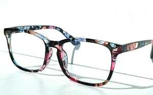 BLUE LIGHT Blocking FASHION Readers Computer Gaming Glasses FLOWER Design - Picture 1 of 12