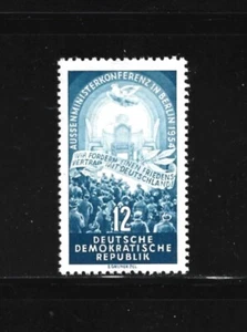 Germany-(DDR)-Stamp- Scott # 206-12pf-Mint/VLH-OG-1953 - Picture 1 of 1