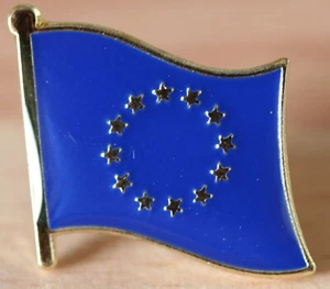 EUROPEAN UNION EU Country Metal Flag Lapel Pin Badge - Picture 1 of 1
