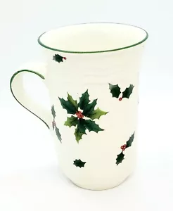 Mikasa Holiday Holly French Countryside F 9012 Cappucino Coffee Cup Mug EUC - Picture 1 of 6