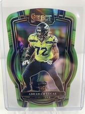 2022 Panini Select Abraham Lucas RC Club Level Neon Green Prizm Die Cut #/299 SP