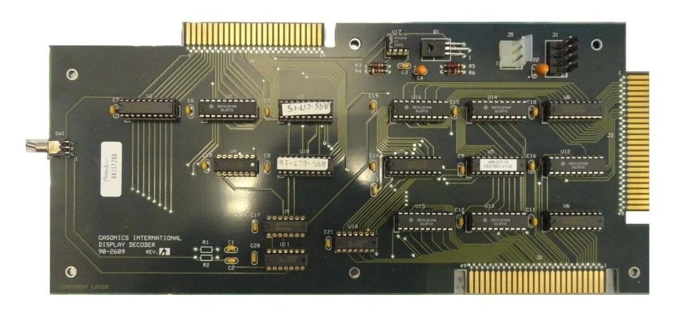 GaSonics International 90-2609 дисплей декодировать PCB карта рабочий излишек - Изображение 1 из 1