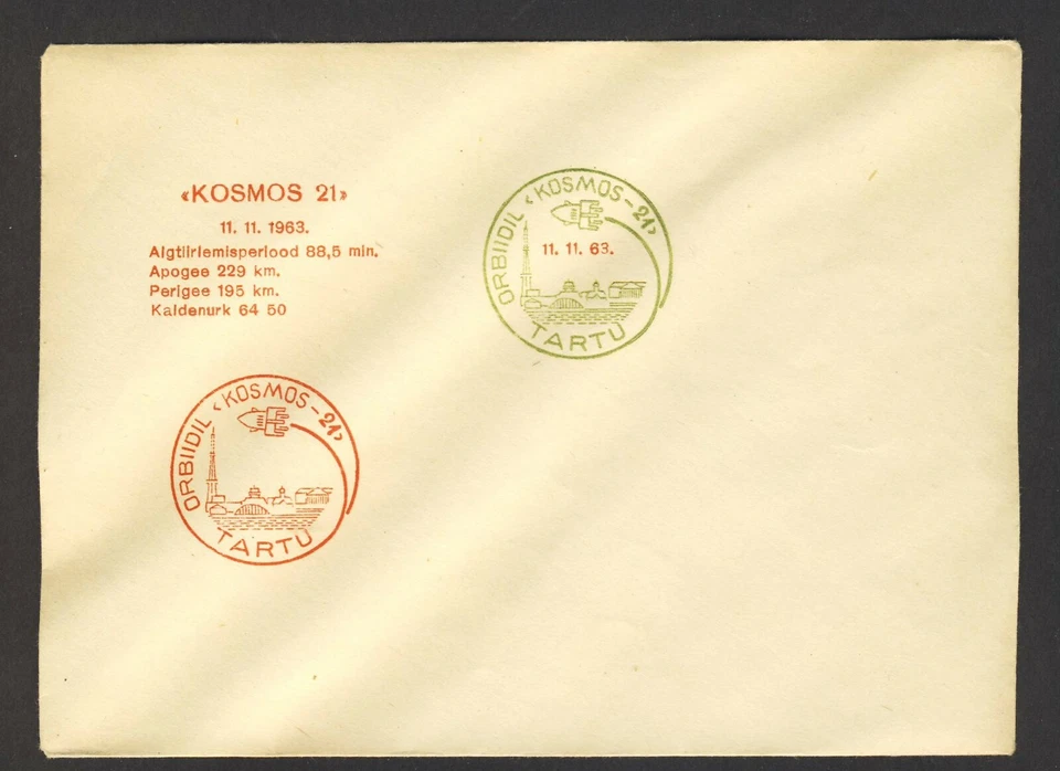 Estonia 1963 Space Cover - Image 1 of 1