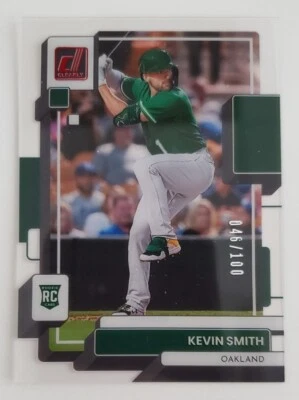 2022 Panini Chronicles Donruss Clearly Kevin Smith 045/100 Oakland Athletics RC - Image 1 of 3