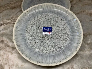 Denby Halo Dinner Plates. Set Of 2 Made In England. 10 Inch Coupe Style. New. - Picture 1 of 12