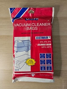 Unifit Uni 49 Vacuum Cleaner Bags For Electrolux Z73 Columbus Dixon Multi Gusset - Picture 1 of 3