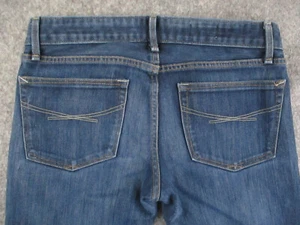 Gap 1969 Jeans Womens 4 Blue Denim Real Straight Low Rise Dark Wash Retro 30x28 - Picture 1 of 14