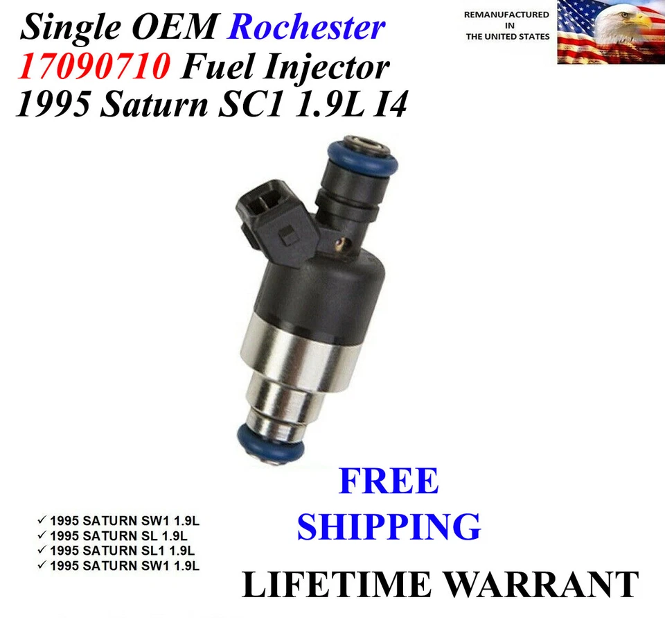 Injetor de combustível Rochester fabricante de equipamento original único para 1995 Saturn SC1 SL1 SW1 - Imagem 1 de 1