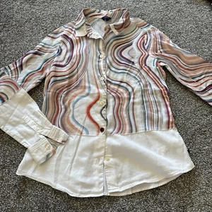 Paul Smith Swirl Mädchen langärmeliges Passformhemd Alter 14 Jahre... Atemberaubend - Bild 1 von 12