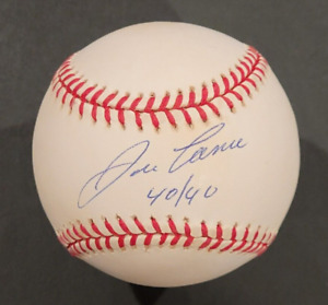 JOSE CANSECO Signed Inscribed 40/40 Official MLB Baseball-OAKLAND ATHLETICS-PSA
