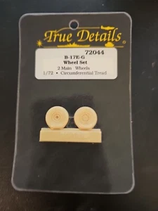 Vintage True Details 1/48th Scale Resin B-17E-G Wheel Set No. 48098 - Picture 1 of 2