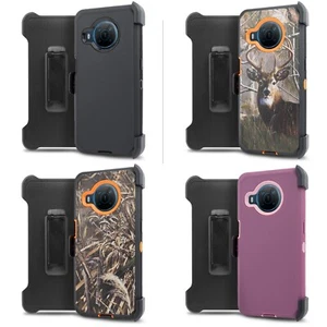For Nokia X100 Built In Screen Heavy Duty Holster Kickstand Full Body Case - Bild 1 von 25