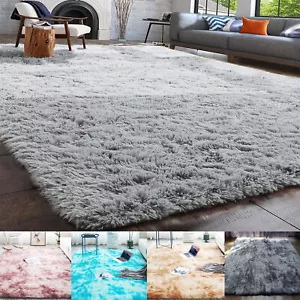 Tie-Dye Area Rugs Shag Fluffy Rugs Carpets Floor Mat for Bedroom Living Room - Picture 1 of 20