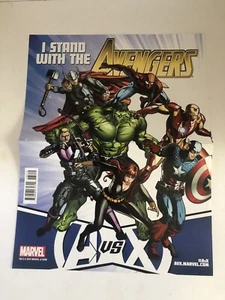 Marvel Promo Poster Avengers Vs. X-Men From 2012 I Stand With The Avengers - Picture 1 of 9