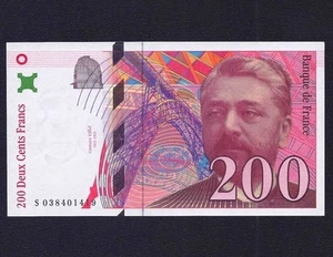 FRANCE 200 FRANCS 1996 P-159 ( Prefix S ) aUNC - Picture 1 of 2
