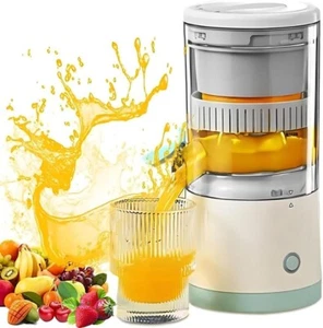 Electric Citrus Juicer Rechargeable Hands-Free Masticating Orange Lemon Squeezer - Picture 1 of 7