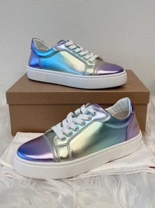 NIB Christian Louboutin VIEIRISSIMA FLAT Vieira Loubishark Licorne Sneaker 39 - Picture 1 of 11