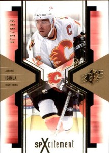 2006-07 SPx SPxcitement #X15 Jarome Iginla SERIAL #472/999 CALGARY FLAMES