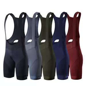 Mens Cycling Bib Shorts Breathable Padded Bicycle Tight Racing Cycling Short - Picture 1 of 119